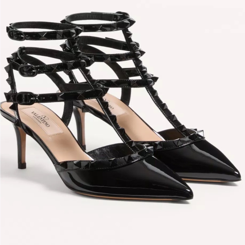 ISOValentino Rockstud Noir Tonal Stud 65MM Noir
